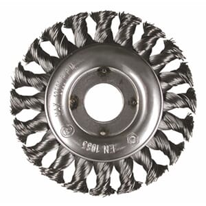 Hjulbørste stål knytt 125 × 22,23 mm 0,5 mm  Hikoki