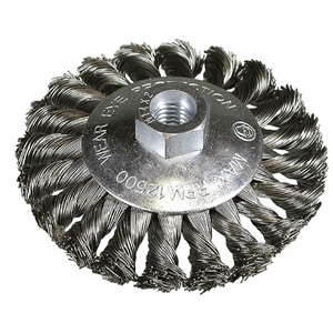 Kjeglebørste stål Ø100 x 0,5 mm M14