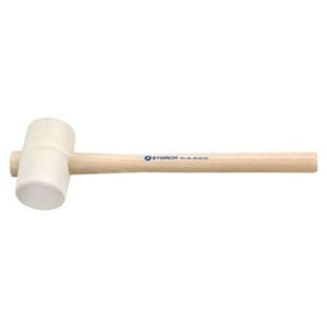 Gummihammer hvit 54 mm.