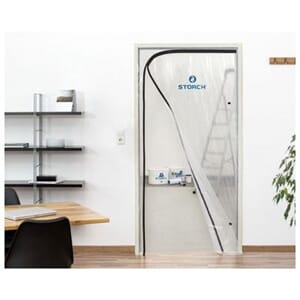 Støvdør 220 x 120 cm L form