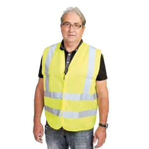 Refleksvest med borrelås