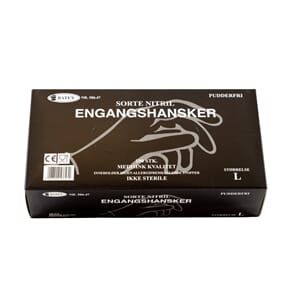 Engangshanske Nitril Sort 100 stk