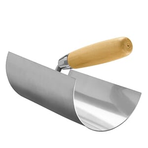 Glattebrett rund radius 60 mm – rustfritt stål